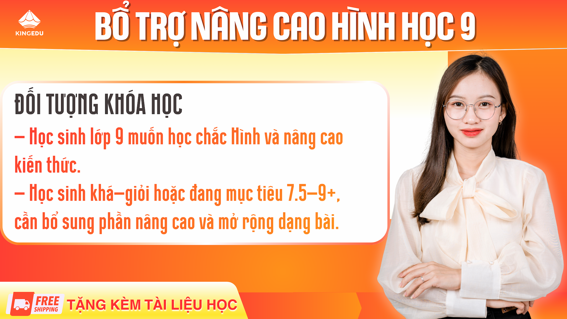 Khóa Học Bổ Trợ Nâng Cao Hình Học 9