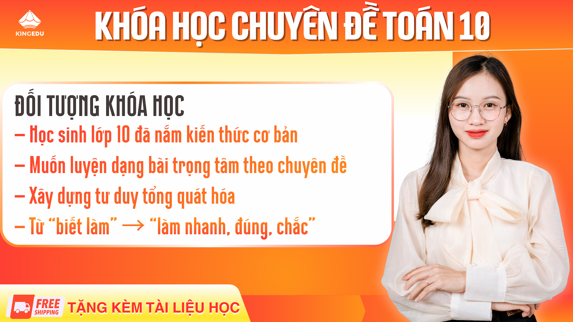 Khóa học chuyên đề Toán 10